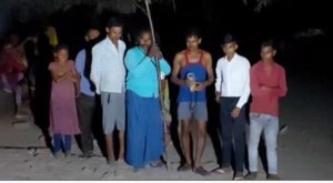 पकड़ा गया मगरमच्छ