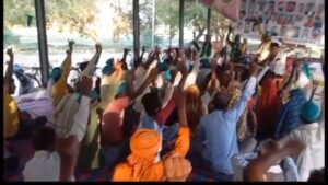 Hardoi News: Big announcement of angry farmers, will march on foot to Lucknow