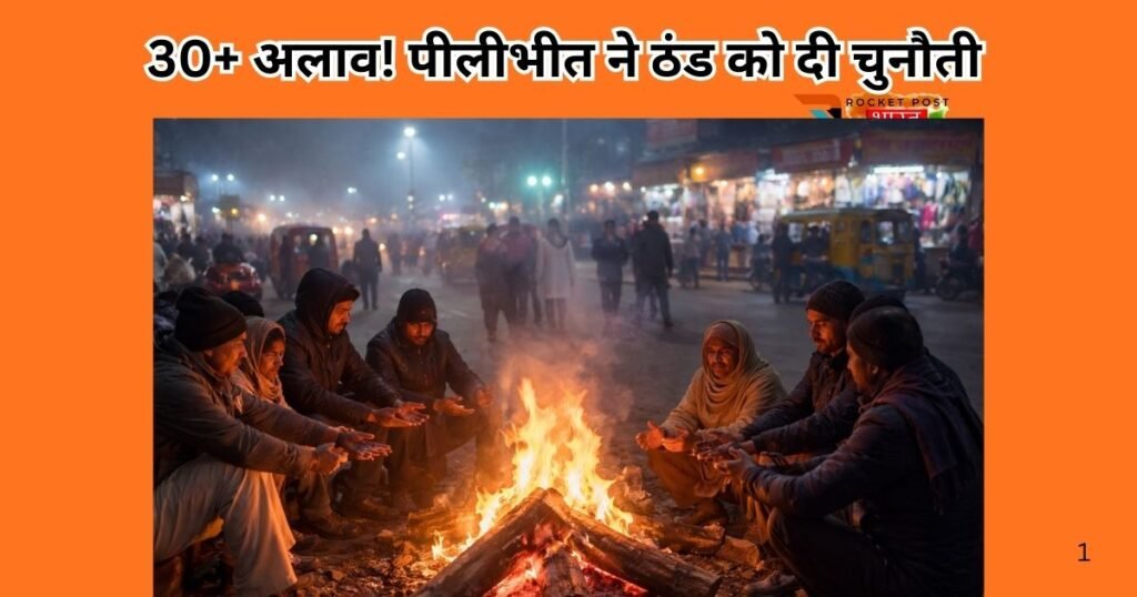 पीलीभीत में शीतलहर के बीच प्रशासन ने 30 से अधिक चौराहों पर अलाव जलाकर राहत दी। नगर पालिका और जिला प्रशासन जनहित में लगातार फील्ड पर सक्रिय।