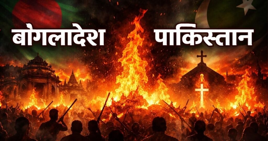 बांग्लादेश और पाकिस्तान में अल्पसंख्यकों पर हो रही हिंसा की पूरी कहानी। जब धर्म के नाम पर इंसानियत कुचली गई और दुनिया में चिंता गहराई।