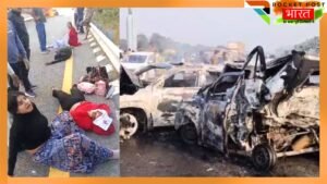 barabanki-purvanchal-expressway-accident-5-killed-cars-caught-fire