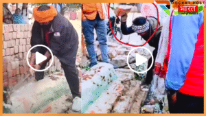 fatehpur-mazar-demolition-bajrang-dal-leader-arrested-video-viral