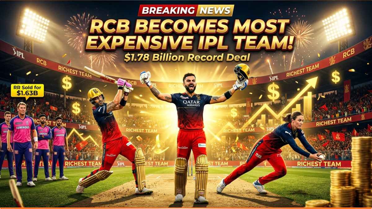 IPL 2026: ₹15,290 करोड़ में बिकी RR; शेन वार्न का 3% हिस्सा.. बच्चों को मिलेगी बड़ी रकम! RCB सबसे महंगी बिकी!