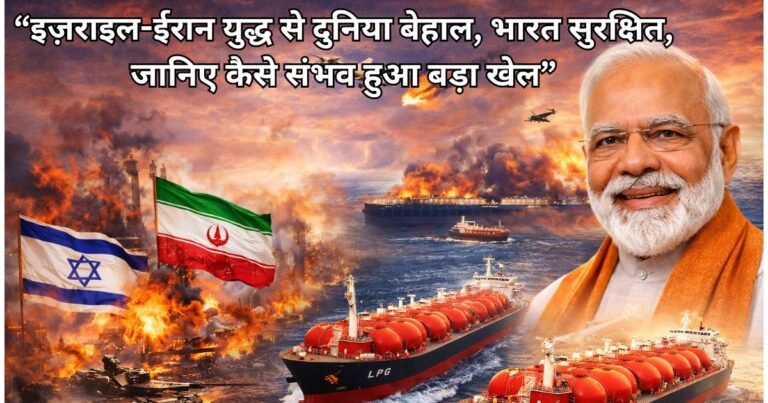 इजरायल-ईरान युद्ध से दुनिया में तेल-गैस संकट, लेकिन भारत सुरक्षित, जानिए कैसे कूटनीति और रणनीति से जारी रही LPG सप्लाई।