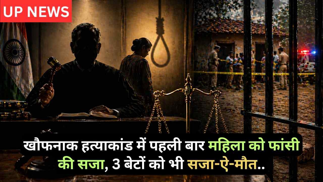 Court Justice: खौफनाक हत्याकांड में पहली बार महिला को फांसी की सजा, 3 बेटों को भी सजा-ऐ-मौत..