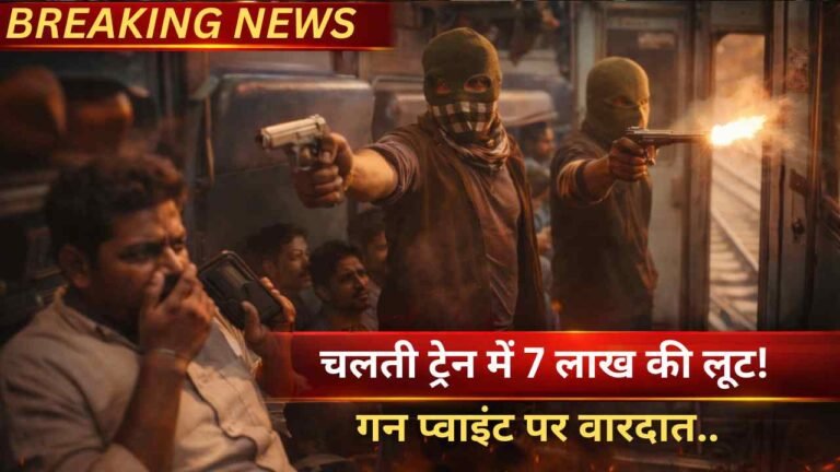 बड़ी खबर: यूपी में चलती ट्रेन में वारदात! संपर्क क्रांति में फायरिंग.. व्यापारी से 7 लाख छीनकर रामपुर के पास कूदे बदमाश!