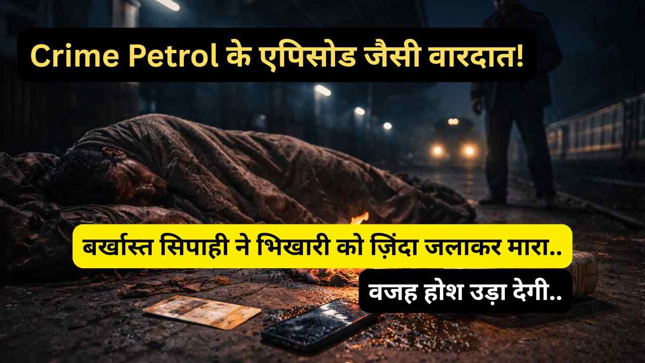 Crime Petrol के एपिसोड जैसी वारदात! बर्खास्त सिपाही ने भिखारी को ज़िंदा जलाकर मारा, वजह होश उड़ा देगी..