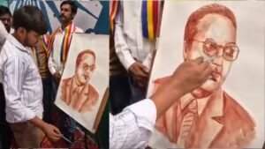 यूपी में अंबेडकर जयंती: कहीं भंडारा, कहीं खून से पेंटिंग, तो कहीं चले जूते-चप्पल.. अखिलेश ने खाई छोले-पूड़ी!