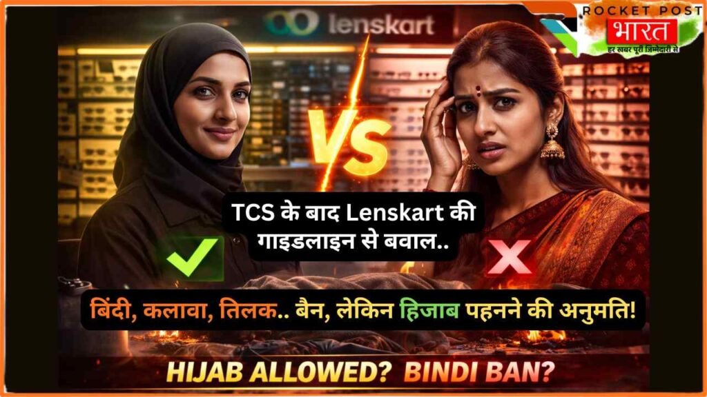 TCS के बाद Lenskart की गाइडलाइन से बवाल: बिंदी, कलावा, तिलक.. बैन, लेकिन हिजाब पहनने की अनुमति!
