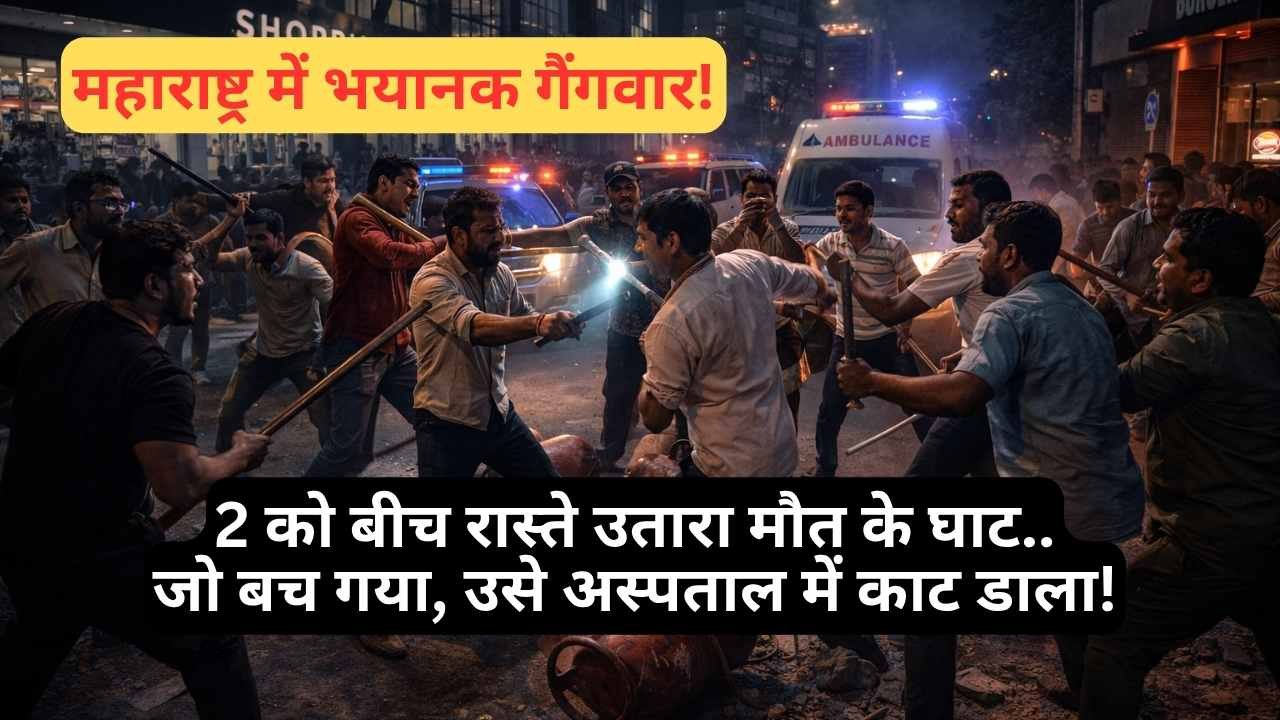 Crime News: महाराष्ट्र में भयानक गैंगवार! 2 की मौके पर हत्या, 1 को इलाज के दौरान अस्पताल में घुसकर मारा..