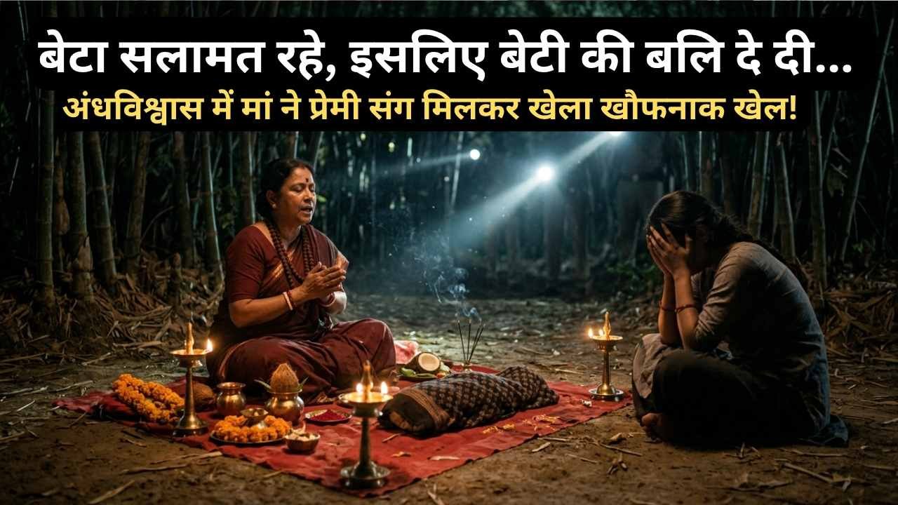 Crime News: "बेटा ठीक हो जाएगा, बेटी की बलि देनी होगी.."; फिर अंधविश्वासी माँ ने प्रेमी संग मिलकर खेला खूनी खेल!