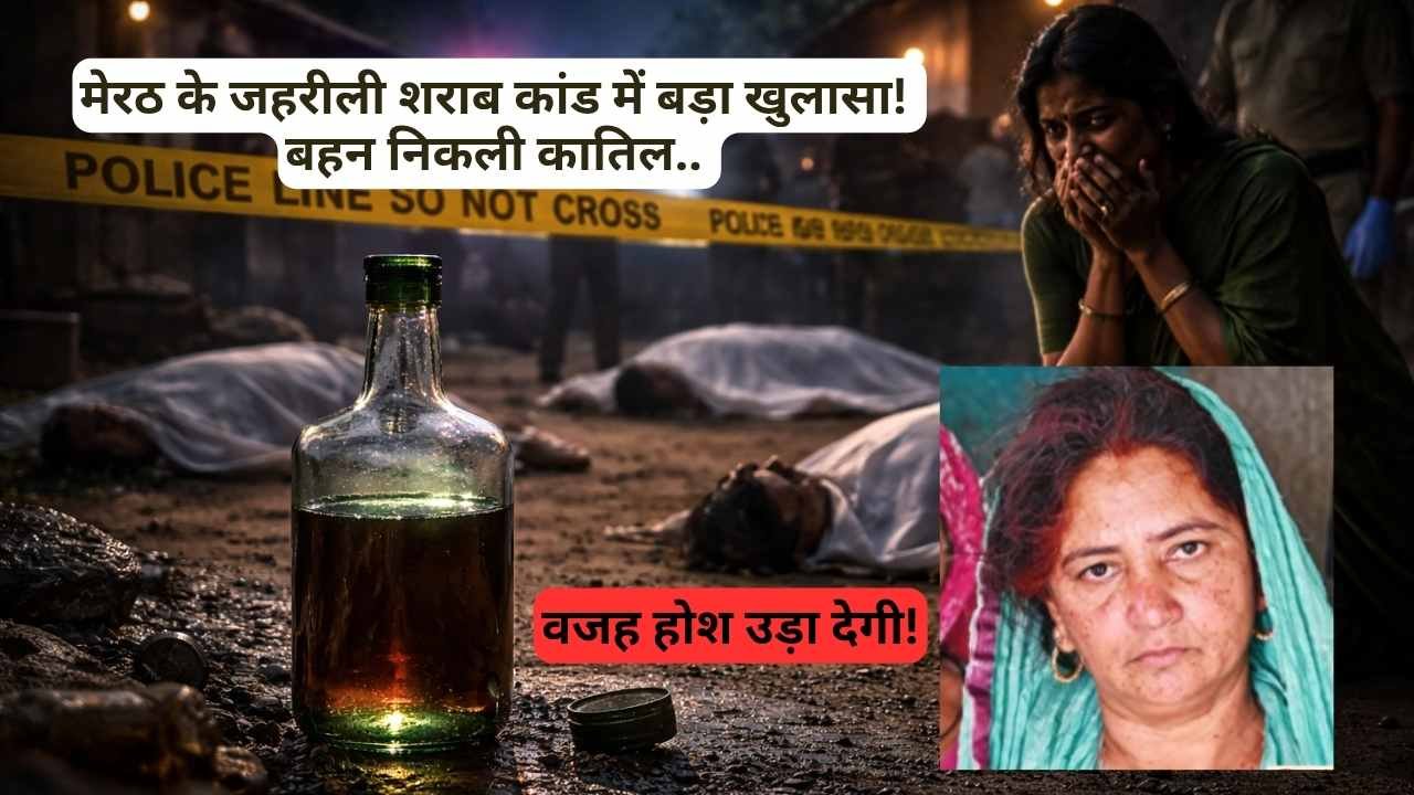 UP Crime: मेरठ के जहरीली शराब कांड में बड़ा खुलासा! बहन निकली कातिल, मिलाया था जहर.. वजह होश उड़ा देगी!