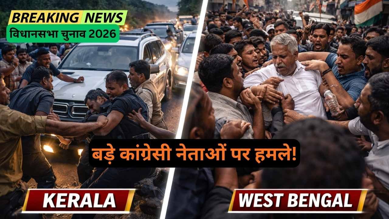 विधानसभा चुनाव 2026: बड़े कांग्रेसी नेताओं पर हमले! शशि थरूर के ड्राइवर-गनमैन से हाथापाई.. अधीर रंजन से धक्का-मुक्की!