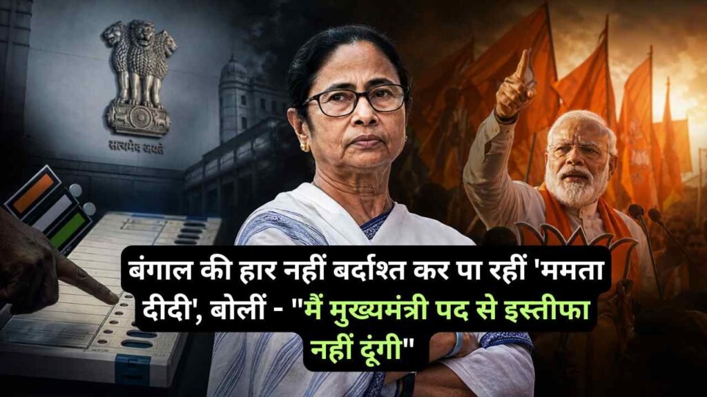 Political News: बंगाल की हार नहीं बर्दाश्त कर पा रहीं 'ममता दीदी', बोलीं - "मैं मुख्यमंत्री पद से इस्तीफा नहीं दूंगी"