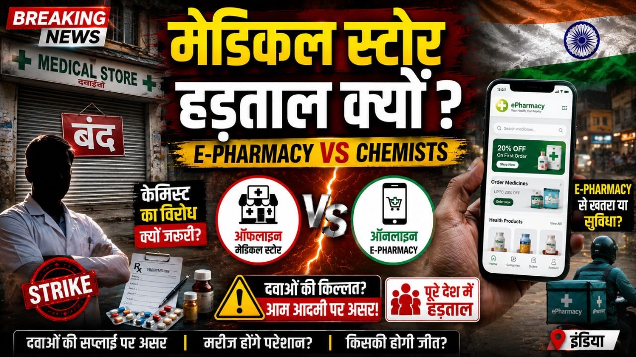 Medical Store Strike: देशभर में क्यों लाखों मेडिकल स्टोर बंद? क्या है असली वजह? सरकार ने लिया बड़ा फैसला..