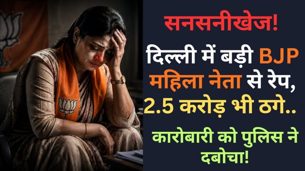 Crime Against Women: दिल्ली में बड़ी BJP महिला नेता से रेप, 2.5 करोड़ भी ठगे.. कारोबारी को पुलिस ने दबोचा!