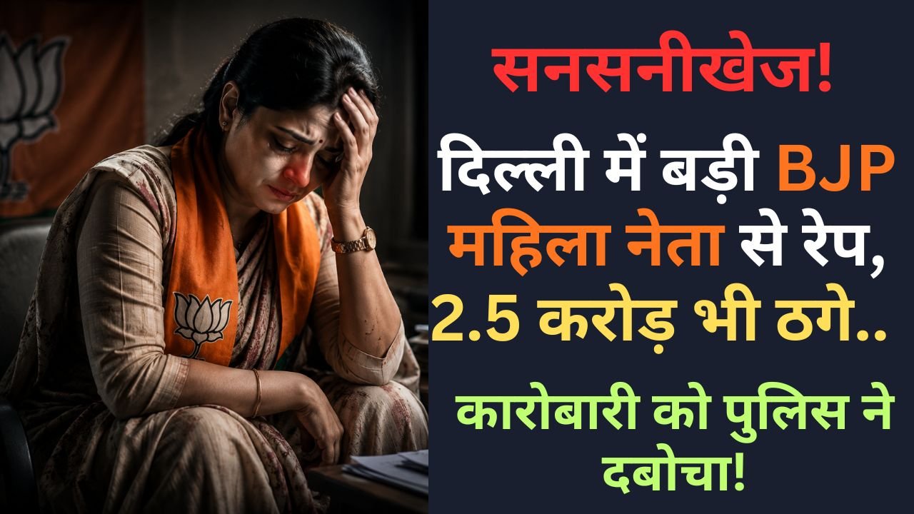 Crime Against Women: दिल्ली में बड़ी BJP महिला नेता से रेप, 2.5 करोड़ भी ठगे.. कारोबारी को पुलिस ने दबोचा!