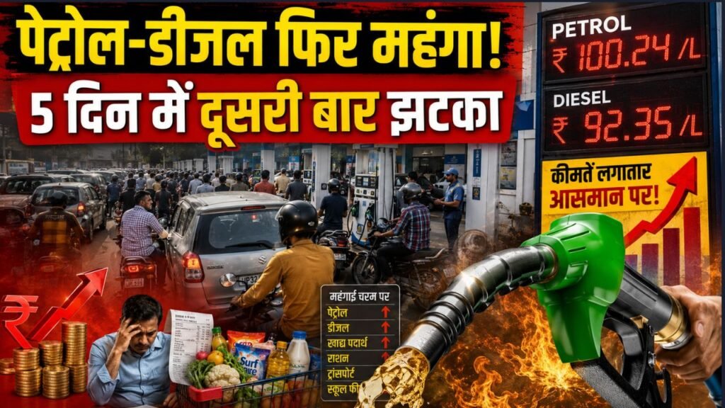 Petrol-Diesel Price India: 5 दिन में दूसरी बार बढ़े दाम, पेट्रोल पंपों के बाहर मच्छरदानी लगकर बैठे लोग..