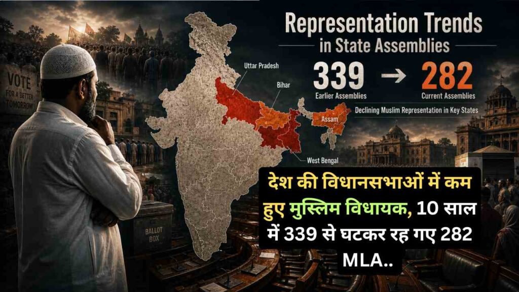 Indian Politics: देश की विधानसभाओं में कम हुए मुस्लिम विधायक, 10 साल में 339 से घटकर रह गए 282 MLA..