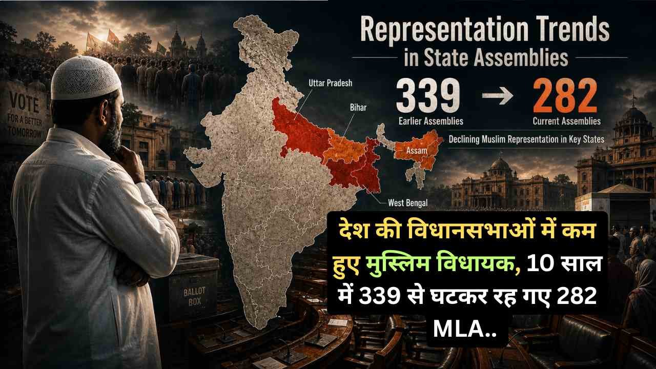 Indian Politics: देश की विधानसभाओं में कम हुए मुस्लिम विधायक, 10 साल में 339 से घटकर रह गए 282 MLA..