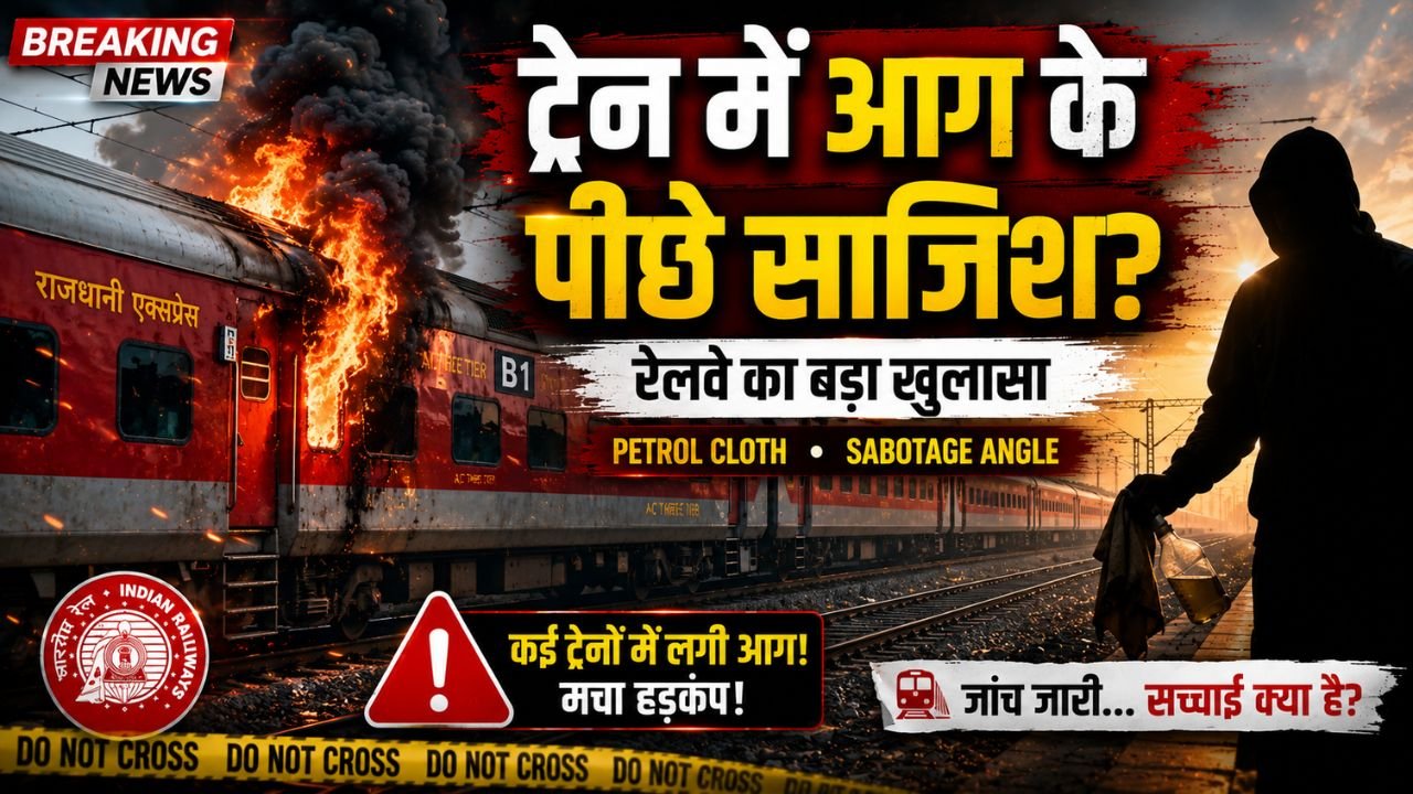 Train Fire: ट्रेनों में आग लग नहीं रही, लगाई जा रही है! रेलवे का बड़ा खुलासा, जांच में मिले कई चौंकाने वाले सबूत..
