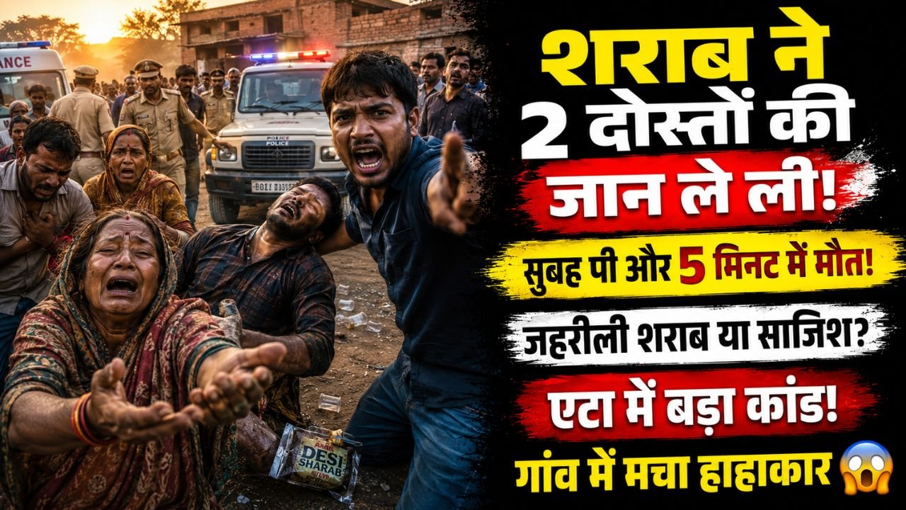 Poisonous Alcohol: यूपी में बड़ा कांड! शराब का पहला पैग पीते ही 2 दोस्तों की मौत, तीसरे की हालत गंभीर.. मचा हड़कंप!