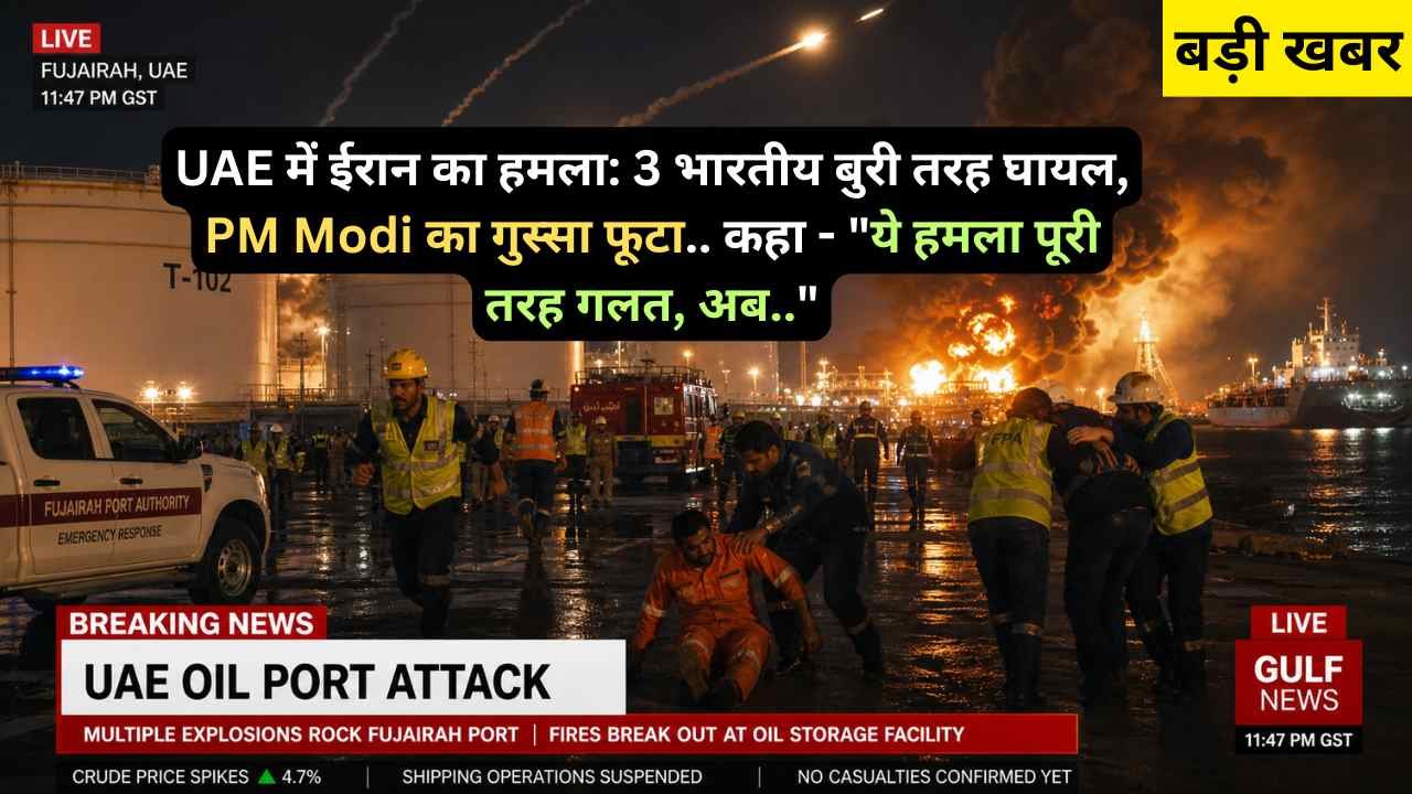 UAE में ईरान का हमला: 3 भारतीय बुरी तरह घायल, PM Modi का गुस्सा फूटा.. कहा - "ये हमला पूरी तरह गलत, अब.."
