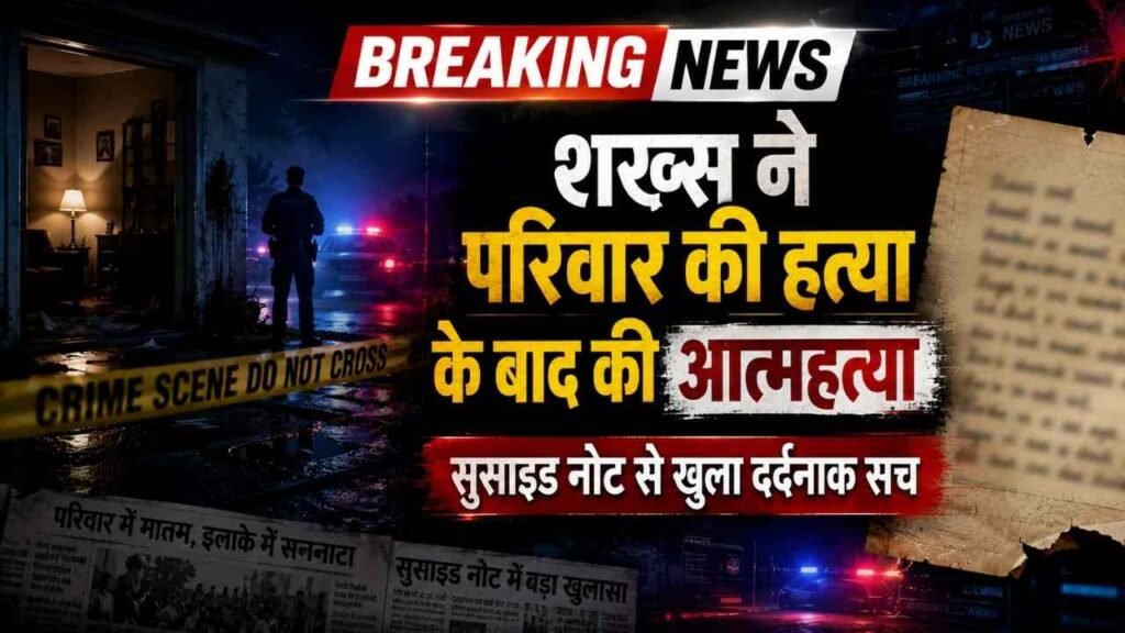 Heart Breaking: शख्श ने पहले किया पूरे परिवार का कत्ल, फिर फांसी पर झूला.. सुसाइड नोट ने कर दी आँखें नाम!