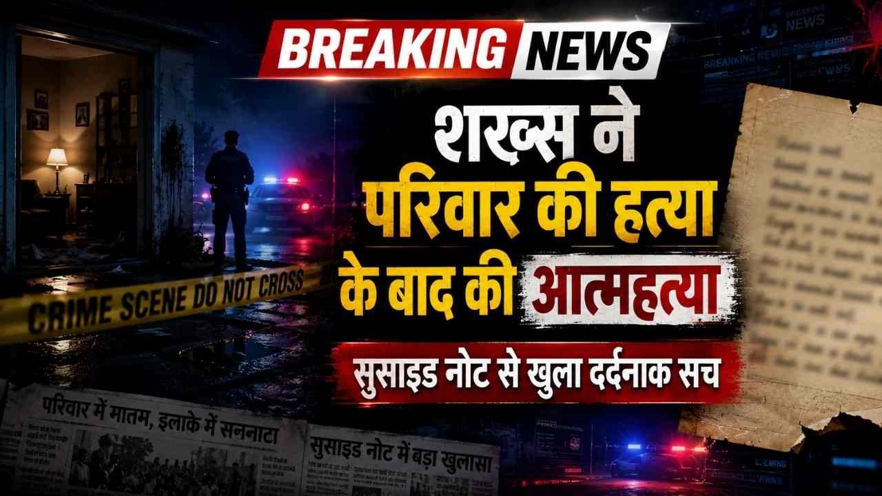 Heart Breaking: शख्श ने पहले किया पूरे परिवार का कत्ल, फिर फांसी पर झूला.. सुसाइड नोट ने कर दी आँखें नाम!