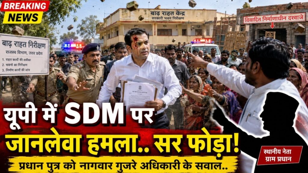 UP News: यूपी में SDM पर जानलेवा हमला.. सर फोड़ा! प्रधान पुत्र को नागवार गुजरे अधिकारी के सवाल, घेरकर बरसाए पत्थर..