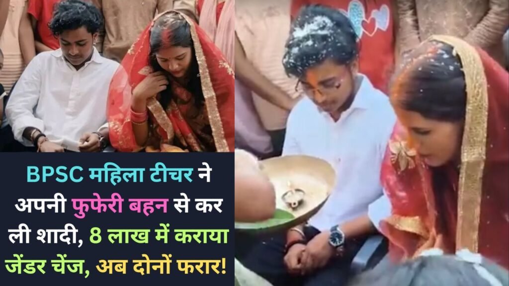 Same-sex marriage: BPSC महिला टीचर ने अपनी फुफेरी बहन से कर ली शादी, 8 लाख में कराया जेंडर चेंज, अब दोनों फरार!