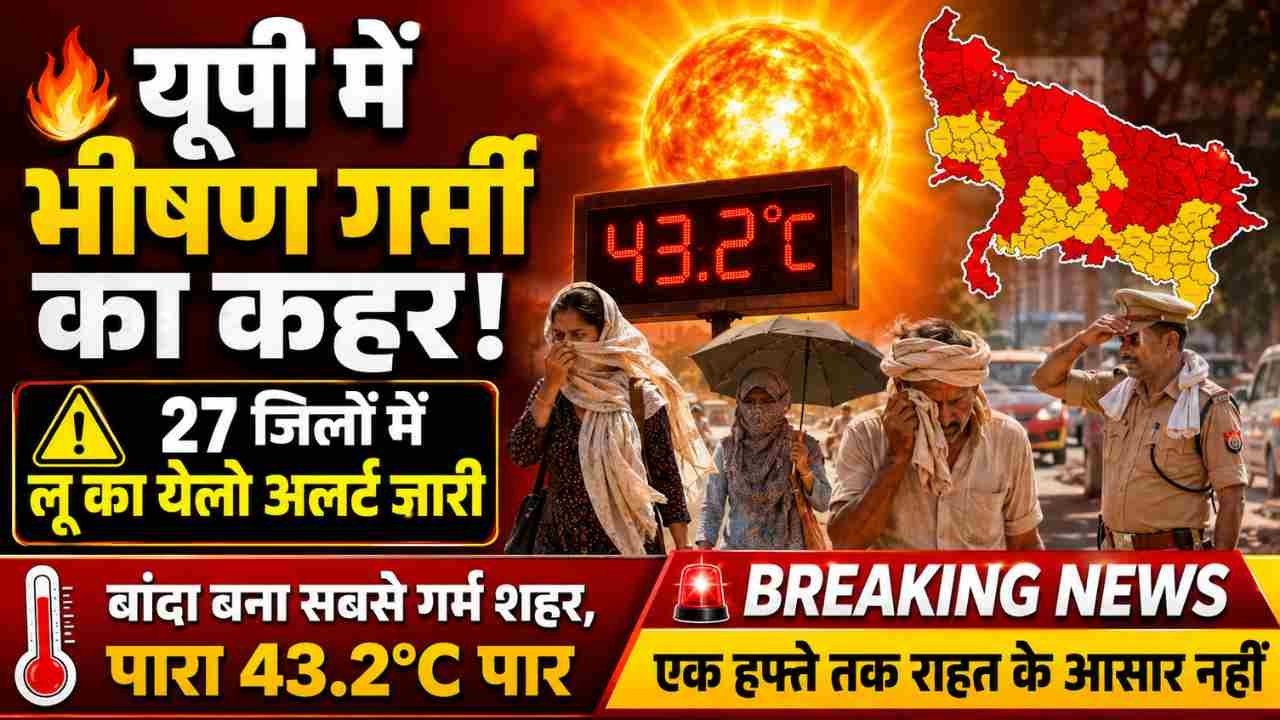 UP Weather Update: यूपी में अभी नहीं मिलेगी गर्मी से राहत, 27 जिलों में लू का येलो अलर्ट जारी - रखें इन बातों का ध्यान!