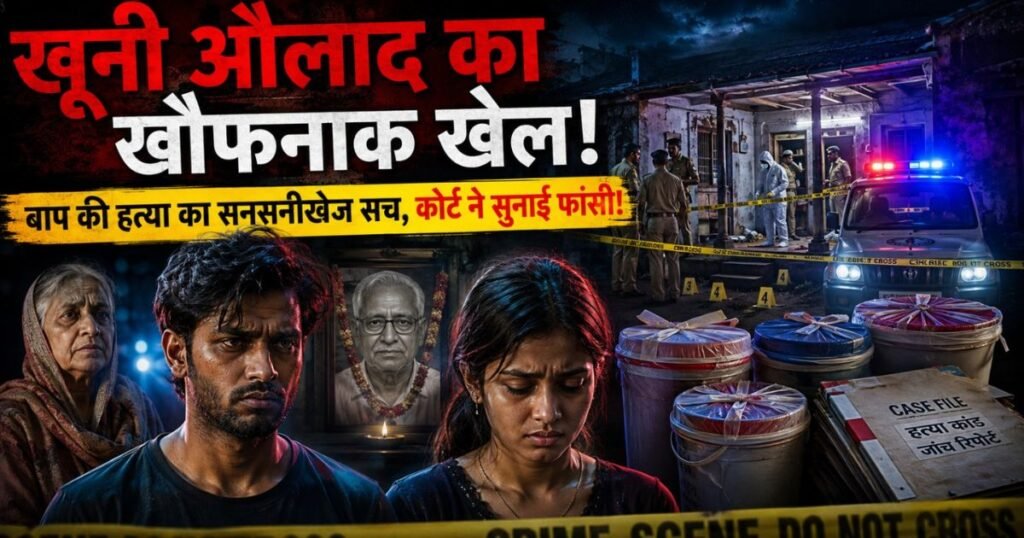 हैदराबाद में पेंशन और संपत्ति के लालच में पिता की हत्या कर शव के टुकड़े बाल्टियों में छिपाने वाले बेटे-बेटी को फांसी, पत्नी को उम्रकैद।