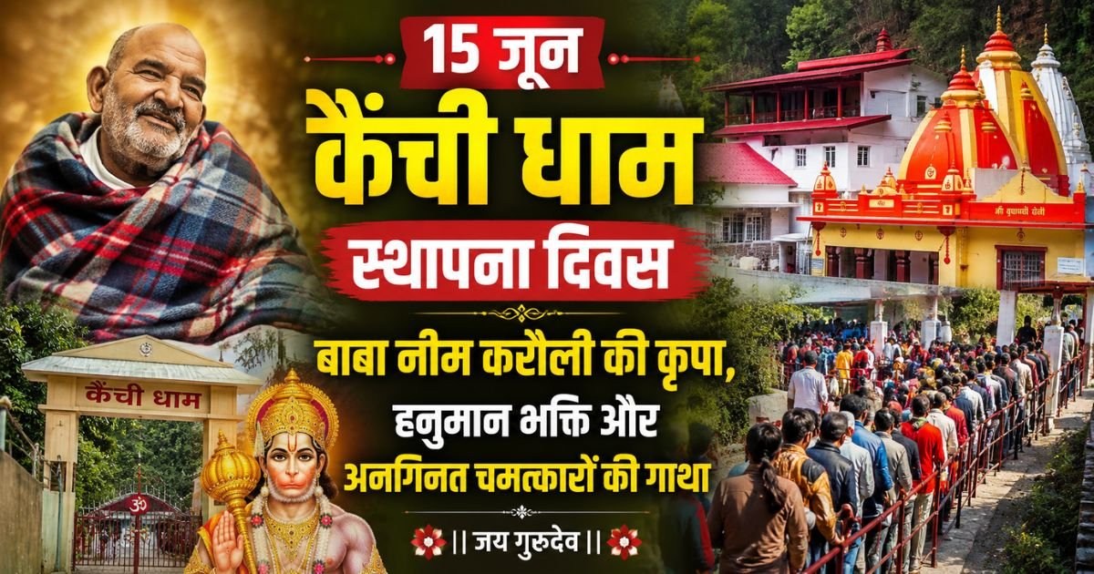 कैंची धाम स्थापना दिवस: जानिए नीम करौली बाबा की दिव्य कृपा, हनुमान भक्ति और चमत्कारों की गाथा जिसने लाखों श्रद्धालुओं की आस्था को अटूट बनाया