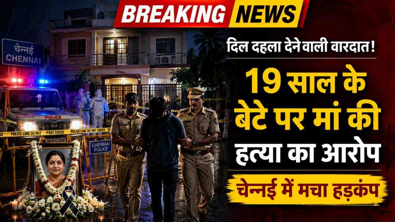Crime News: 19 साल के बेटे ने मां को उतारा मौत के घाट! पहले गला दबाया, फिर चाकू मारे और फिर पत्थर से कुचला..