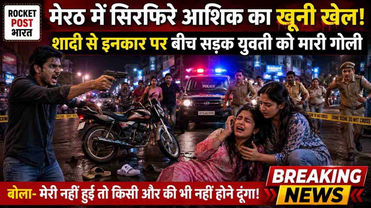 Crime News: बीच सड़क पूछा 'शादी करोगी'? मना करने पर मारी गोली.. चिल्लाते हुए भागा - 'मेरी नहीं तो किसी की नहीं'