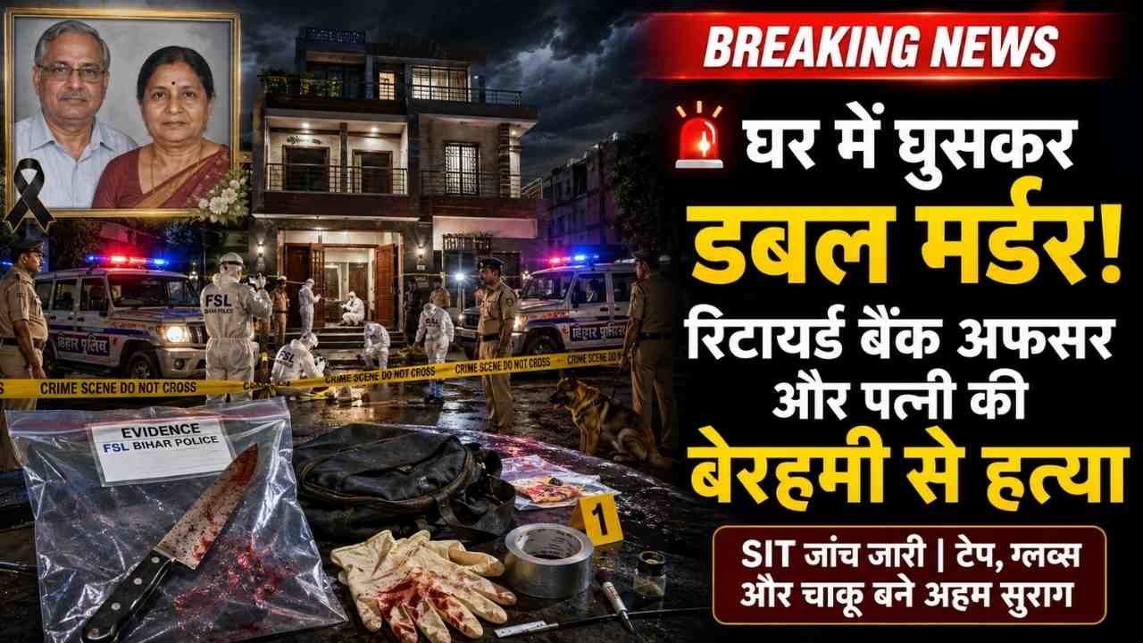 UP Double Murder: रिटायर्ड बैंक अधिकारी और पत्नी की घर में घुसकर हत्या; हाथ-पैर बांधकर बेरहमी से किया कत्ल..