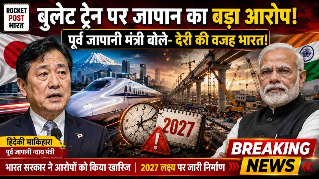 हमारे सरकारी कर्मचारियों की चर्चा विदेश तक! जापानी मंत्री बोले - "भारतीय अधिकारीयों की वजह से बुलेट ट्रेन परियोजना में देरी.."