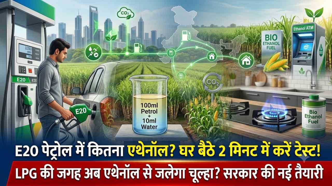 E20 Petrol Test: आपकी गाड़ी में डल रहे पेट्रोल में कितने % एथेनॉल? घर बैठे 2 मिनट में ऐसे करें आसान टेस्ट..