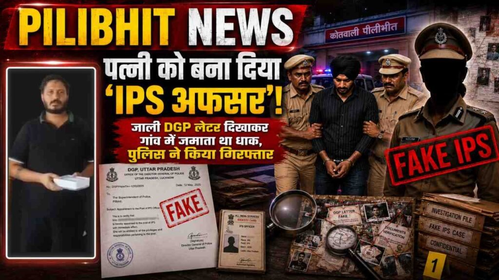 Pilibhit News: पत्नी को बनाया फर्जी 'IPS अफसर', जाली लेटर दिखाकर गांव में जमाता था धाक.. हुए चौंकाने वाले खुलासे!