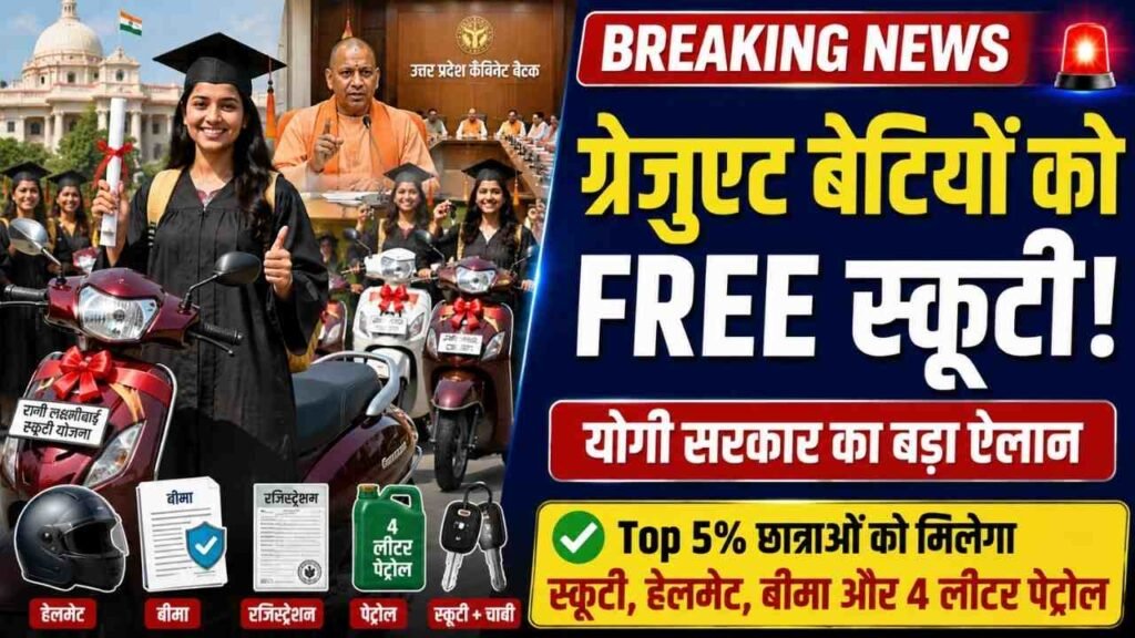 UP Cabinet Meeting: योगी कैबिनेट के 18 बड़े फैसले! 50 हजार छात्राओं को स्कूटी, पेट्रोल और हेलमेट भी..