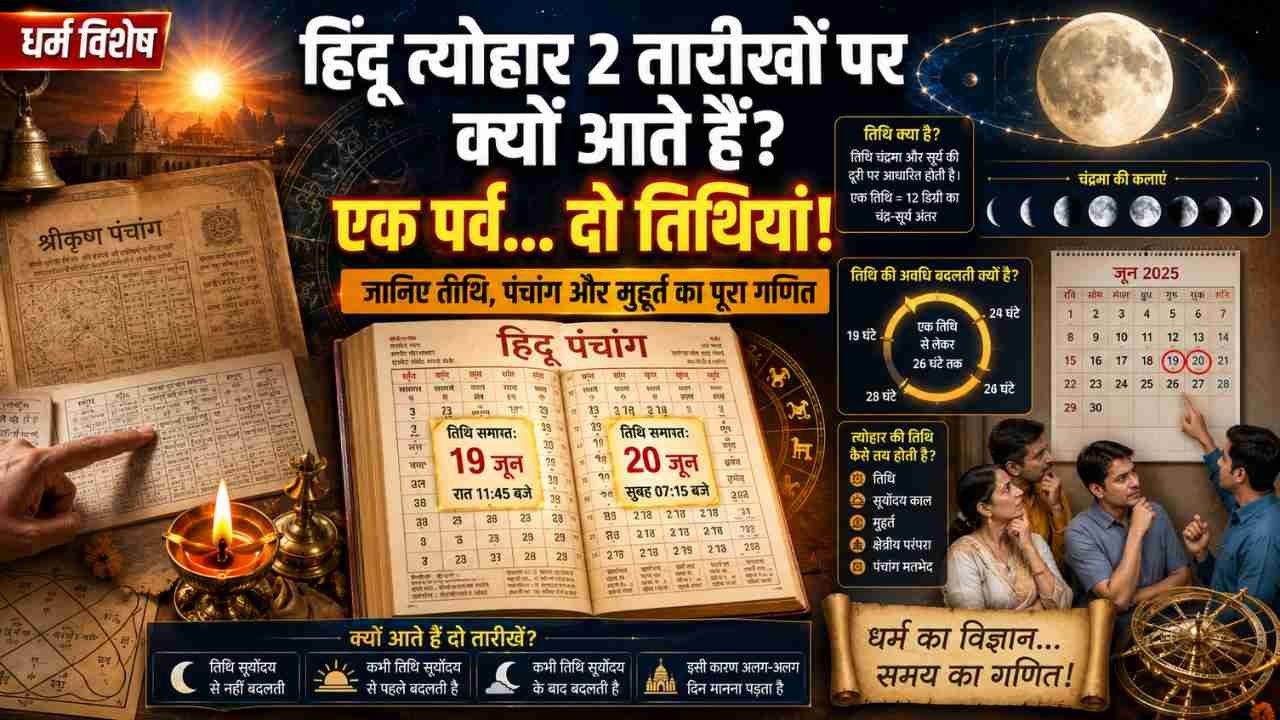 Hindu Festivals: हिंदू त्योहारों की दो तिथियां क्यों पड़ती हैं? जानिए सही तारीख कैसे तय होती है और क्या है पंचांग का नियम?