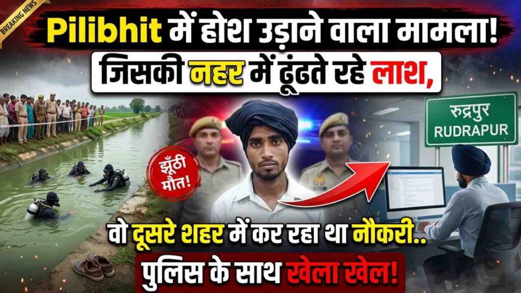 Pilibhit में होश उड़ाने वाला मामला! जिसकी नहर में ढूंढते रहे लाश, वो दूसरे शहर में कर रहा था नौकरी.. पुलिस के साथ खेला खेल!