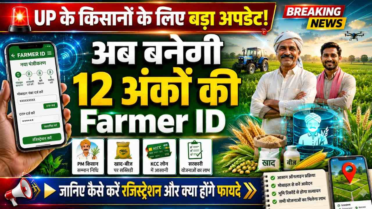 Farmer ID: UP के किसानों के लिए बड़ा अपडेट! खाद-बीज, KCC और योजनाओं के लिए जरूरी, जानिए कैसे करें रजिस्ट्रेशन?