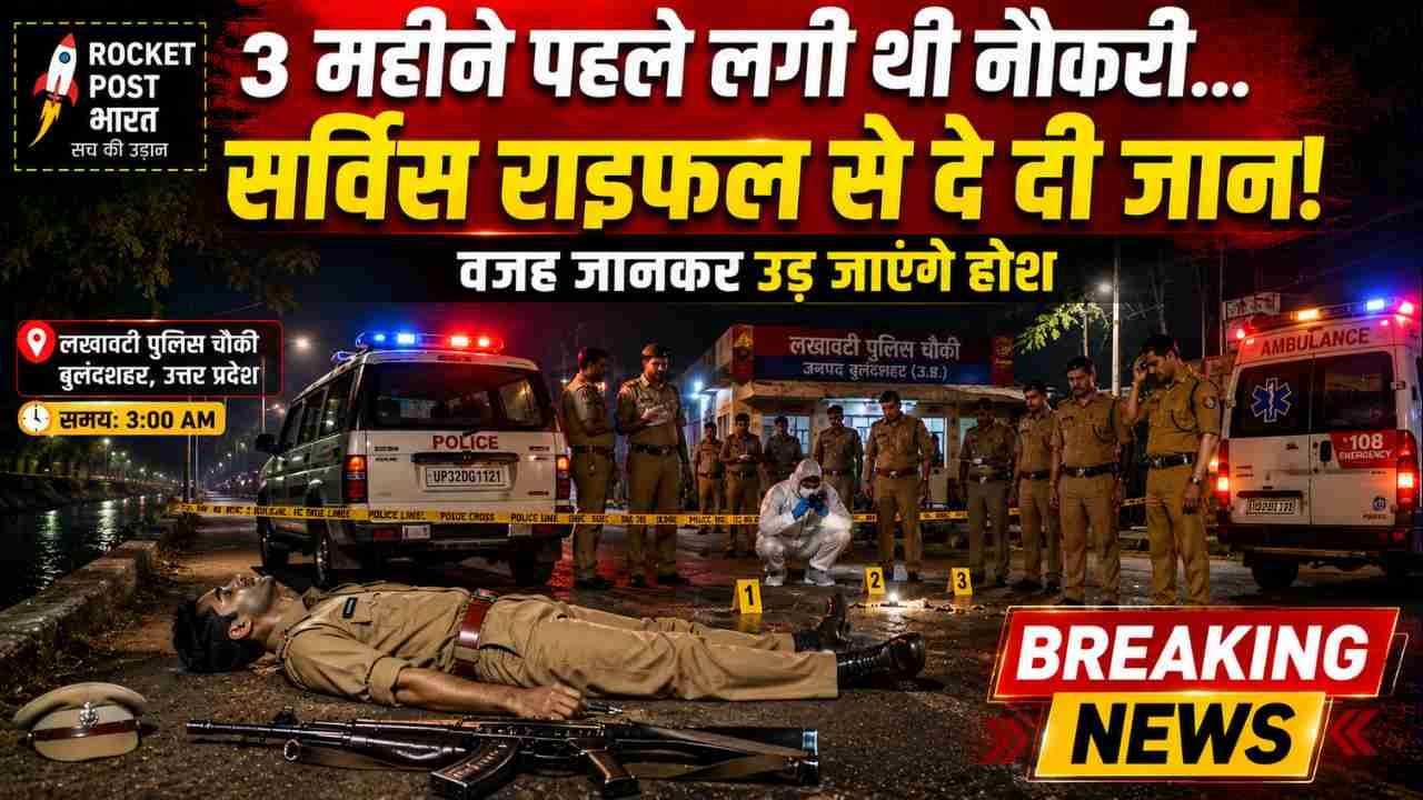 UP News: 3 महीने पहले भर्ती हुए सिपाही ने सर्विस राइफल से दी जान, साथी ने बचाने की कोशिश की तो किया हवाई फायर..