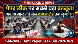 Anti Paper Leak Bill 2026 लोकसभा से पास! अब 10 साल तक की जेल और ₹10 करोड़ तक जुर्माना; जानिए क्या-क्या बदला..