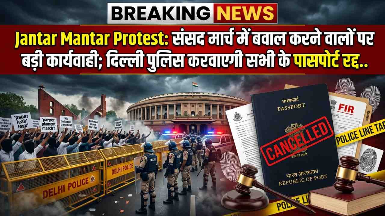 Jantar Mantar Protest: संसद मार्च में बवाल करने वालों पर बड़ी कार्यवाही; दिल्ली पुलिस करवाएगी सभी के पासपोर्ट रद्द..
