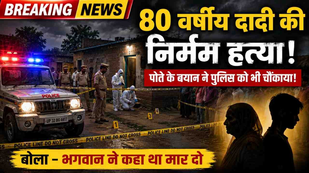 UP Crime News: 80 वर्षीय दादी की कुल्हाड़ी से हत्या, सनकी पोता बोला- 'भगवान ने कहा था मार दो, तो मार दिया'