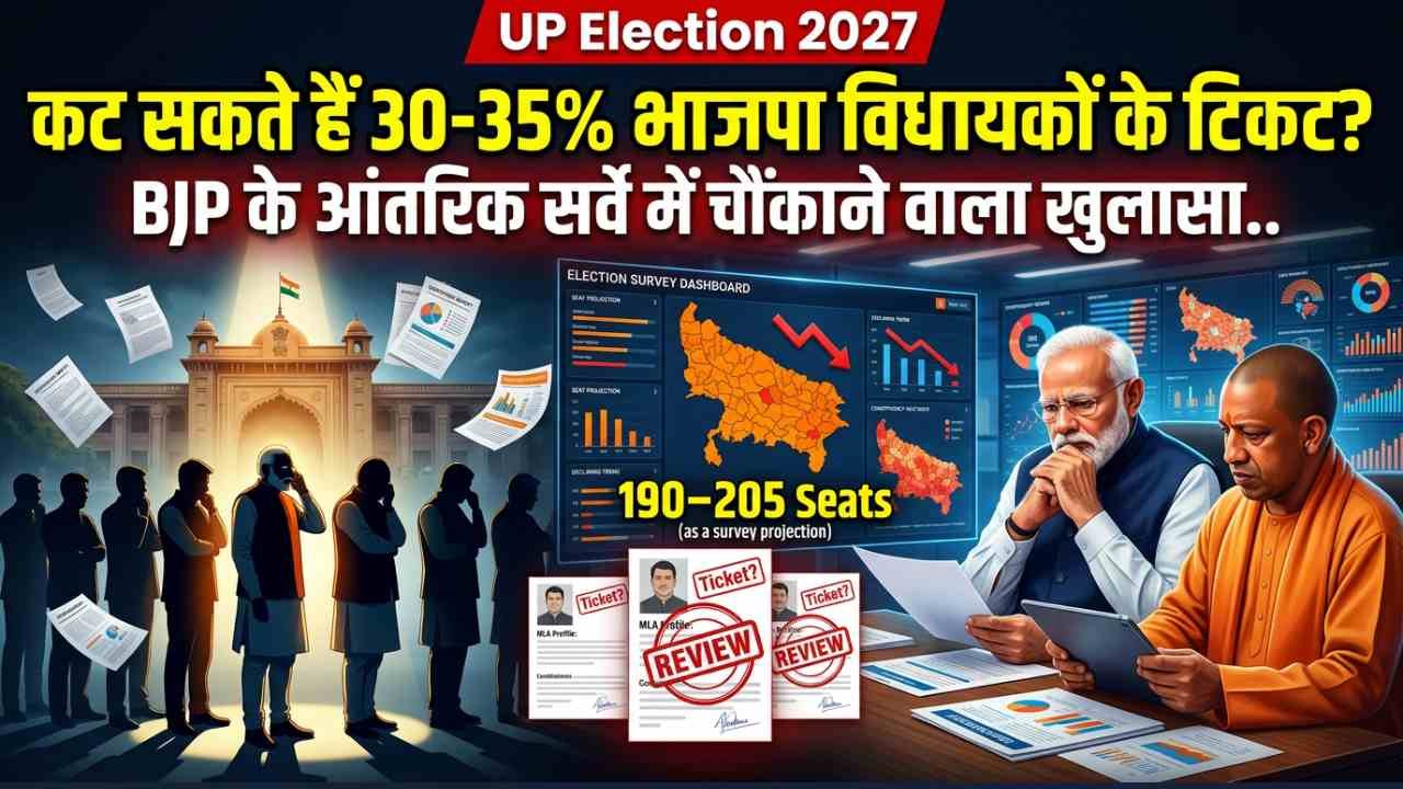UP Election 2027: कट सकते हैं 30-35% भाजपा विधायकों के टिकट? BJP के आंतरिक सर्वे में चौंकाने वाला खुलासा..