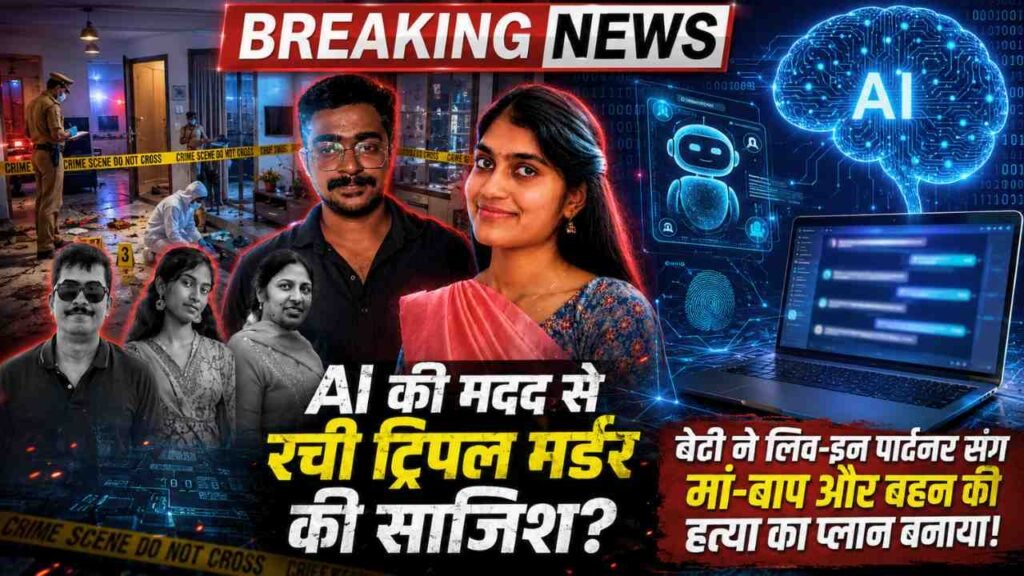 Triple Murder: AI की मदद से रची ट्रिपल मर्डर की साजिश! 6 महीने पूछे सवाल, फिर बेटी ने उतारा पूरे परिवार को मौत के घाट..